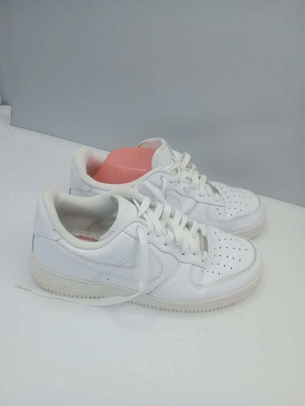 2019 Nike Air Force 1 Triple White ‘07 315122-111 Size 8 Low Top Sneakers Shoes